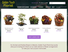 Tablet Screenshot of goldentouchflowers.com